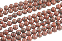 Natural Sesame Jasper, High Quality in Round, 4mm, 6mm, 8mm, 10mm, 12mm- Full 16 inch strand Smooth Gemstone Beads