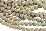 Natural Silk Wood. 6mm or 8mm or 10mm Round. Full Strand Gemstone Beads