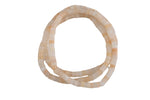 Natural Pale Aventurine- 2x4mm Heishi Stretchy Bracelet- 7 inches