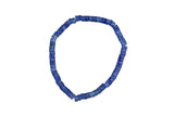 Navy Blue Quartz- 2x4mm Heishi Stretchy Bracelet- 7 inches