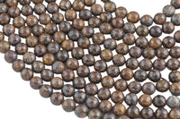 Natural Bronzite A-Grade - High Quality in Faceted Round, 6mm, 8mm, 10mm, 12mm Gemstone Beads