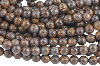 Natural Bronzite A-Grade - High Quality in Faceted Round, 6mm, 8mm, 10mm, 12mm Gemstone Beads