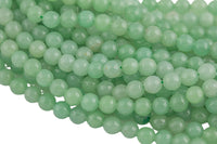 Natural Green Aventurine Beads, High Quality in Faceted Round- 4mm, 6mm, 8mm, 10mm, 12mm- in Full 15.5 Inch strand Gemstone Beads