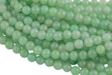 Natural Green Aventurine Beads, High Quality in Faceted Round- 4mm, 6mm, 8mm, 10mm, 12mm- in Full 15.5 Inch strand Gemstone Beads