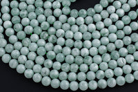 Green Moonstone Beads Smooth Round Beads 4mm 6mm 8mm 10mm 12mm 15.5" Strand