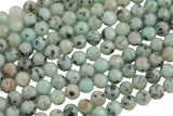 Natural Diamond Cut Faceted Kiwi Jasper 6mm 8mm 10mm Round Beads 15.5" Strand Gemstone Beads