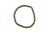 Natural Smokey Quartz - 2x4mm Heishi Stretchy Bracelet- 7 inches