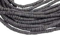 Lava Beads Lava Rock Oil Diffuser Heishi Disc Beads Size 3x6mm 3x8mm 15.5" Strand