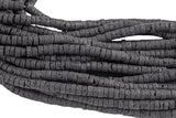 Lava Beads Lava Rock Oil Diffuser Heishi Disc Beads Size 3x6mm 3x8mm 15.5" Strand