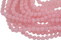 Rose Quartz Beads Natural , High Quality in Round -Full Strand 15.5 inch Strand. Wholesale pricing! AAA Quality Gemstone Beads