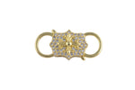 1 pc 14k Gold Clasp clicker Cross Clasp, 10x25mm, double Clicker ends, Bracelet Necklace Clicker Connector