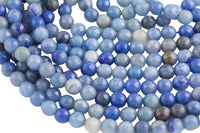 Natural Blue Aventurine Beads Faceted Round High Quality 4mm, 6mm, 8mm, 10mm, 12mm-Full Strand 15.5 inch Strand AAA Quality Gemstone Beads