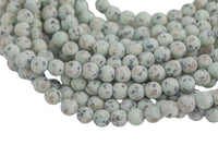 Natural Sky Mountain Blue Kiwi Jasper, High Quality in Matte Round- In Full 15.5 Inch Strand- 4mm, 6mm, 8mm, 10mm, 12mm- All Sizes!!!!