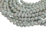 Natural Sky Mountain Blue Kiwi Jasper, High Quality in Matte Round- In Full 15.5 Inch Strand- 4mm, 6mm, 8mm, 10mm, 12mm- All Sizes!!!!