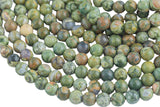 NATURAL Rhyolite Rain forest Jasper AAA Grade Rhyolite Round Full Strand 6mm, 8mm, 10mm, 12mm, 14mm, 16mm, 18mm, 20mm- Full 15.5 Inch Strand