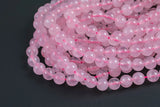 Rose Quartz Beads Natural , High Quality in Round -Full Strand 15.5 inch Strand. Wholesale pricing! AAA Quality Gemstone Beads