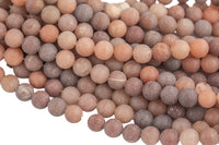 Natural Tan Aventurine Beads AAA Grade Matte Round High Qualiy 4mm, 6mm, 8mm, 10mm, 12mm-Full Strand 15.5 inch Strand Gemstone Beads