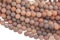 Natural Tan Aventurine Beads AAA Grade Matte Round High Qualiy 4mm, 6mm, 8mm, 10mm, 12mm-Full Strand 15.5 inch Strand Gemstone Beads