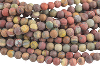 Natural African Agate Matt Round sizes 4mm, 6mm, 8mm, 10mm, 12mm Gemstone Beads