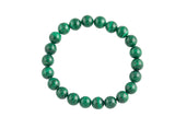 Natural Malachite 6mm 8mm 10mm Round Stretchy String Bracelet Natural Carnelian Bracelet AAA Quality Chakra Bracelets Pre-charged