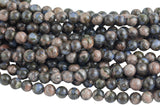 Natural Llanite Blue Opal Quartz Round Beads Healing Stone from Llano Texas 16" Strand 4mm, 6mm, 8mm, 10mm, 12mm- In Full 15.5 inch Strand