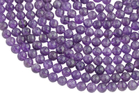 Natural AA Quality Amethyst Beads, High Quality Faceted Cut Round- 4mm, 6mm, 8mm, 10mm, 12mm- High Cut Facets AAA Quality Gemstone Beads