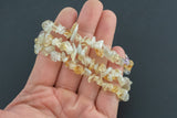 Natural Gold Rutilated Quartz Stretchy String Bracelet Natural Gemstone Crystal Bracelets Handmade Jewelry Bracelet