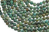 Natural African Turquoise Faceted Round--Full Strand 15.5 inch Strand, 4mm, 6mm, 8mm, 12mm, or 14mm Beads AAA Quality AAA Quality