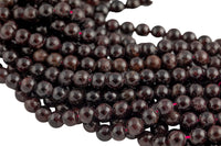 Natural Red Garnet Beads- Round, 3mm 4mm 6mm 8mm 10mm 12mm- In Full 15.5 Inch Long Strand - Bulk order Smooth Gemstone Beads