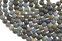 Natural Labradorite, High Quality in Faceted Round- Dark- 4mm, 6mm, 8mm, 10mm, 12mm, 14mm Gemstone Beads