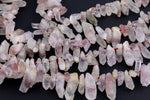 Natural Red Hematoid Lepidocrocite Quartz Raw Rough Drops- .75 inches Beads Crystal Powerful Energy Stone 15.5" Strand Smooth