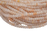 Natural Pink Aventurine, High Quality in Faceted Roundel, 6mm and 8mm Gemstone Beads