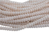 GORGEOUS MYSTIC Silverite JADE Moonstone Color High Quality in Faceted Rondelle- 8mm-Full Strand 15.5 inch Strand
