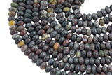 Natural Blood Jasper, High Quality in Faceted Roundel- 4mm, 6mm, 8mm, 10mm, 12mm AAA Quality Gemstone Beads