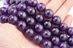 16mm Amethyst Beads Large Amethyst AA Quality Beautiful Large Amethyst Beads 15.5"