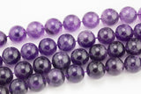 18mm Amethyst Beads Large Amethyst AA Quality Beautiful Large Amethyst Beads 15.5"