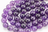 18mm Amethyst Beads Large Amethyst AA Quality Beautiful Large Amethyst Beads 15.5"