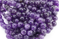 14mm Amethyst Beads Large Amethyst AA Quality Beautiful Large Amethyst Beads 15.5"