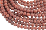 Natural Matte Red Carnelian High Quality in Matt Round, 4mm, 6mm, 8mm, 10mm, 12mm, 14mm AAA Quality AAA Quality Gemstone Beads