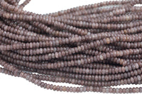 Natural Brown Aventurine Beads AAA Grade Faceted Roundel, 4mm- Full Strand 15.5 inch Strand Gemstone Beads