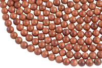 Natural Gold SandStone Goldstone Grade AAA Round Beads. Full strand, 4mm, 6mm, 8mm, 10mm, 12mm- Full 15.5 Inch Strand Smooth Gemstone Beads