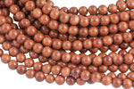 Natural Gold SandStone Goldstone Grade AAA Round Beads. Full strand, 4mm, 6mm, 8mm, 10mm, 12mm- Full 15.5 Inch Strand Smooth Gemstone Beads