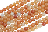 Natural Orange Golden Aventurine, High Quality in Round, 4mm, 6mm, 10mm, 12mm AAA Quality Smooth Gemstone Beads
