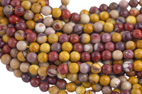 Mookaite Jasper- Faceted Round sizes. 4mm, 6mm, 8mm, 10mm, 12mm, 14mm- Full 15.5 Inch Strand- AAA Quality AAA Quality Gemstone Beads