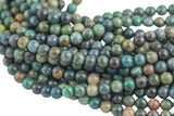 Natural Mongolian Jade 6mm 8mm 10mm 12mm Round Beads High Polish Plain Real Genuine Jade Gemstone 15.5" Strand Smooth Gemstone Beads