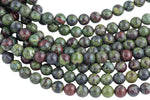 Natural Dragon Bloodstone Beads Blood Stone Beads, High Quality in Smooth Round, 3MM, 4MM, 6MM, 8MM, 10MM, 12MM, 14MM- Full 16 Inch Strand