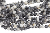 Natural Zebra Jasper Beads Grade AAA in Round-Full Strand 15.5 inch Strand AAA Quality Smooth Gemstone Beads