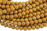 Natural Australian Yellow Mustard Mookaite 6mm 8mm 10mm 12mm Round Beads Real Genuine Gemstone 15.5" Strand Gemstone Beads