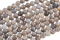 Natural MED Chocolate Moonstone - Chocolate Rainbow Moonstone Beads. Full Strand, 4mm, 6mm, 8mm, 12mm, or 14mm Beads (A quality) AAA Quality