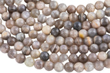 Natural MED Chocolate Moonstone - Chocolate Rainbow Moonstone Beads. Full Strand, 4mm, 6mm, 8mm, 12mm, or 14mm Beads (A quality) AAA Quality